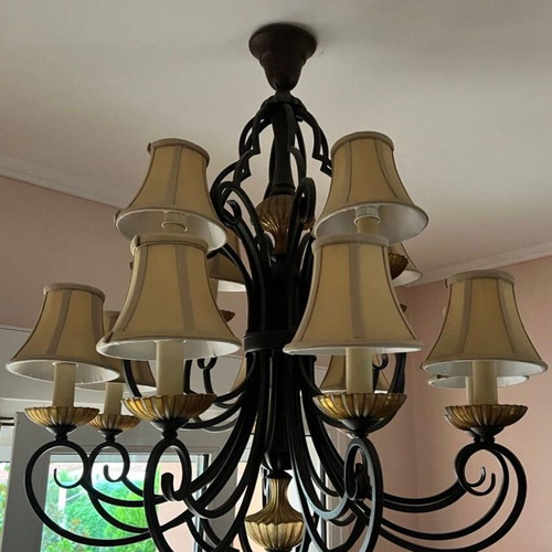 Chandelier light used Giannousiadis solid brass