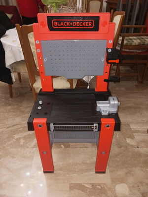 Black+Decker Smoby Tool Bench like new, plastic kids' toy