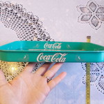 Vintage Coca-Cola metal serving tray used with 1891 calendar design