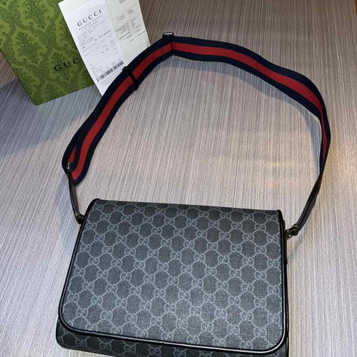 Gucci GG Messenger Bag medium σε μαύρο, σαν καινούργιο