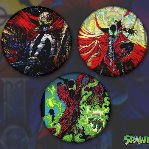 Spawn Pins Set of 3, 3 cm, new