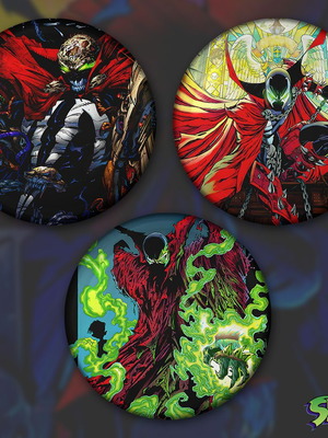 Spawn Pins Set of 3, 3 cm, new