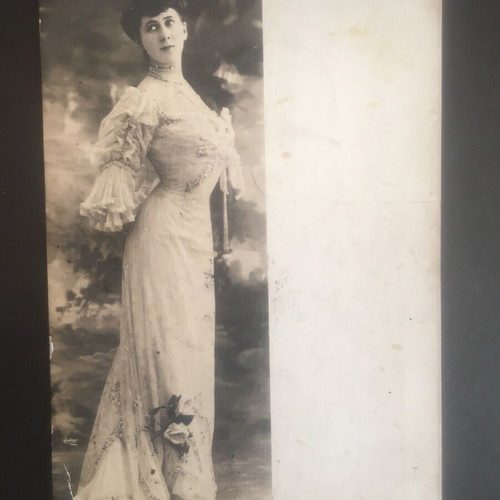 Postcards very old, like new, set of 2 with dedications