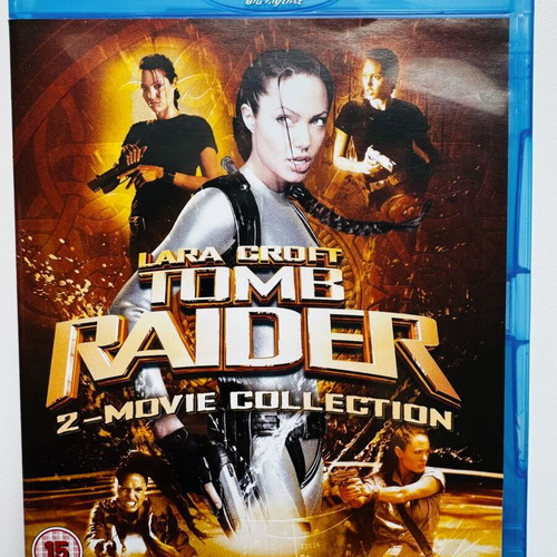 Tomb Raider Blu-ray 2 Movie Collection Like New with Greek Subtitles