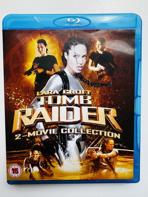 Tomb Raider Blu-ray 2 Movie Collection Like New with Greek Subtitles