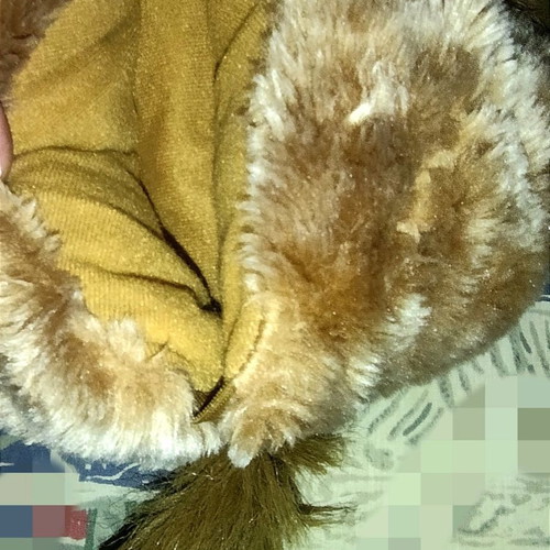 Bigshoes sock slippers used, brown, one size up to 45