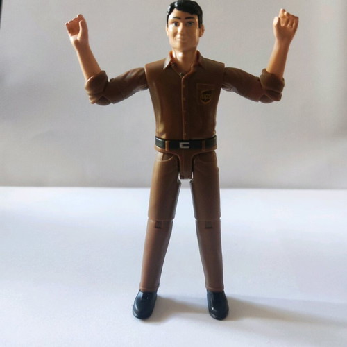 Bruder UPS driver figure collectible, like new, scale 1:16