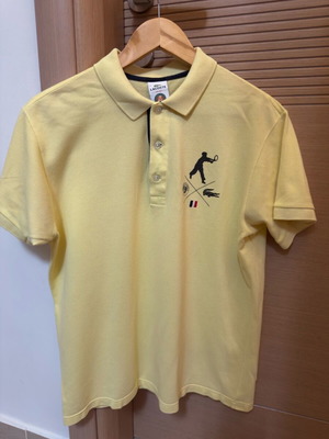 Lacoste μπλουζάκι πόλο κίτρινο σαν καινούργιο, μέγεθος M
