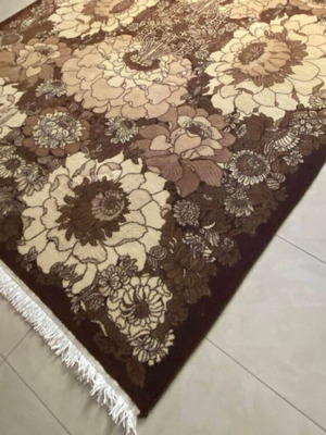 Anatolia wool rug like new, classic design, beige-brown-ecru