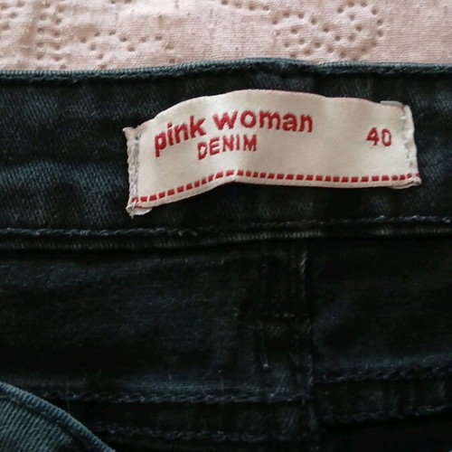 Pink Woman women's jeans like new, size L 40 12, elastic slim fit