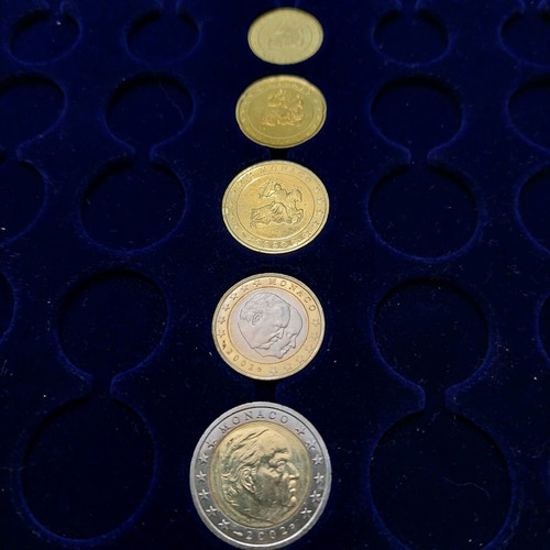 Monaco UNC 2002 coin set, 20c to 2 euro, new