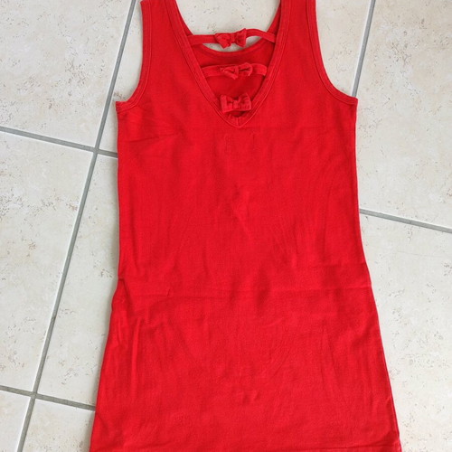 Red dress for girls size 8 Tricoteen like new