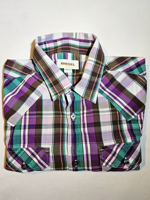 Αυθεντικό Diesel ανδρικό πουκάμισο πολύχρωμο μέγεθος M σαν καινούργιο