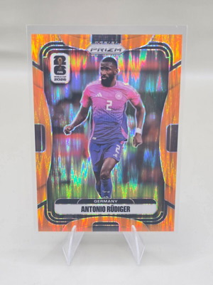 2026 Panini Prizm FIFA World Cup Antonio Rüdiger Orange Prizm card