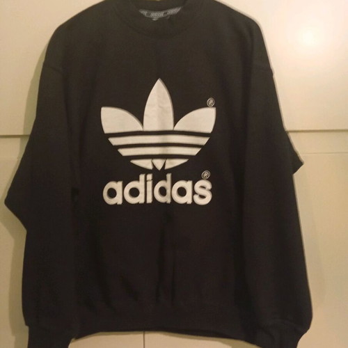 Adidas vintage oversized medium sweatshirt, like new, black