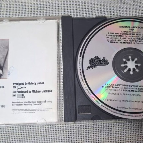Michael Jackson Bad CD μεταχειρισμένο, ηλεκτρονικό είδος
