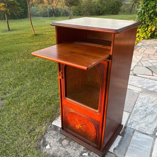 Living room furniture used, wooden with drawer and wheels
