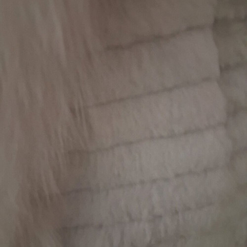 White genuine fur like new, size M
