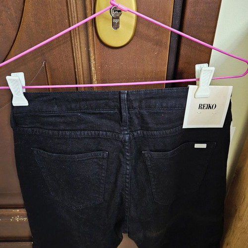 Reiko black jean pants new, size 28 small-36