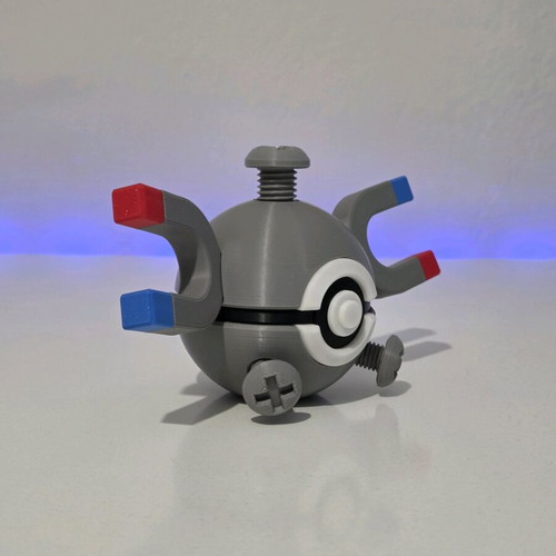 Magnemite Pokéball made to order with keychain