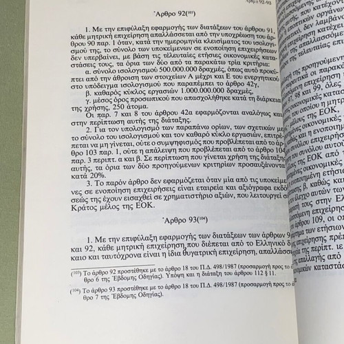 Νόμος 2190/1920 περί ανωνύμων εταιρειών σπάνια έκδοση 1988 σαν καινούργιο
