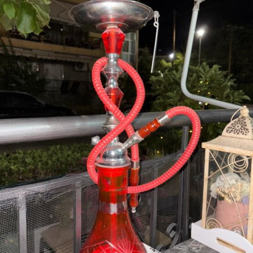 Medium-sized hookah with tongs and charcoal gift