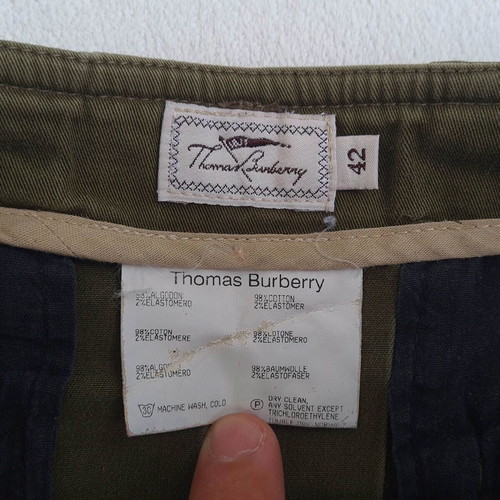 Thomas Burberry women's vintage pleated skirt size 42 / L / XL, green
