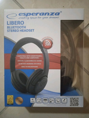 Ασύρματα ακουστικά Esperanza Libero καινούργια, Bluetooth stereo headset
