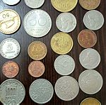  Κέρματα 1970 1980 1990.