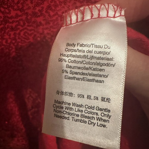 DKNY red blouse like new, size XS