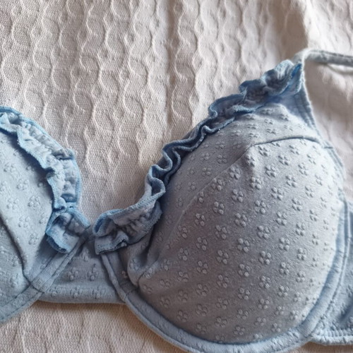 Bikini blue large like new with chest details ingenue style