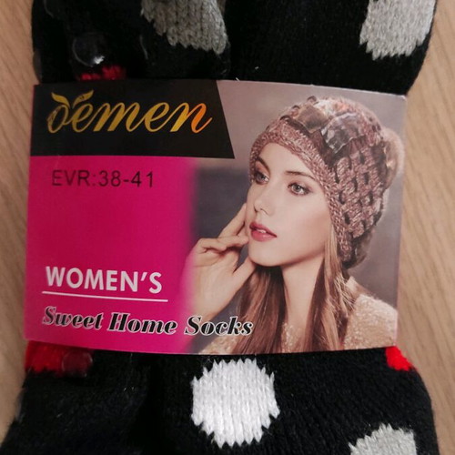 Women's warm slipper socks new, size 38-41