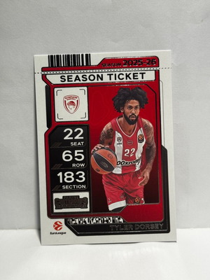 2025-26 Panini Euroleague Contenders Mega Box Tyler Dorsey #25 new