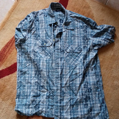 Nautica XXL short sleeve shirt like new, blue