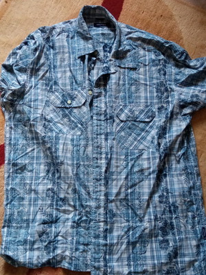 Nautica XXL short sleeve shirt like new, blue