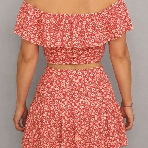 Anel Pink Set Blouse and Skirt like new