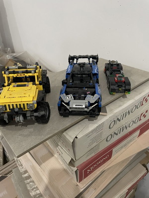 Lego set used, 3 built models