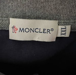 Moncler long sleeve polo shirt, blue, size XXL
