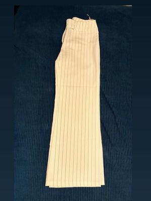 MaDLeN Etene White Striped Pants Medium Like New