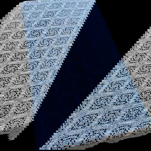 Покривка плетена на една кука използвана, ръчно изработена, правоъгълна 185x125 см