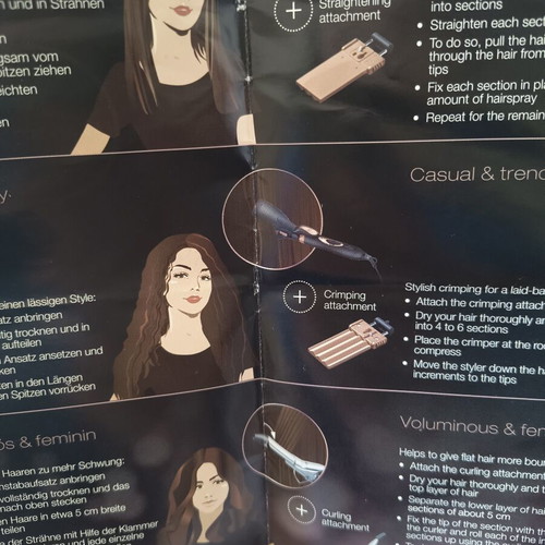 Συσκευή styling μαλλιών με πολλαπλές λειτουργίες, καινούργιο με αυτόγραφο Alessandra Ambrosio
