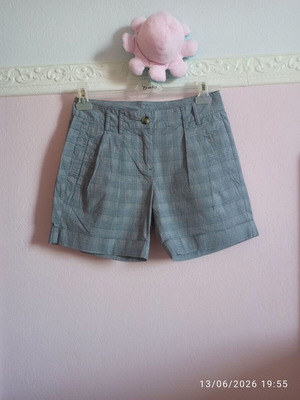 Benetton women's shorts medium like new, black and gray