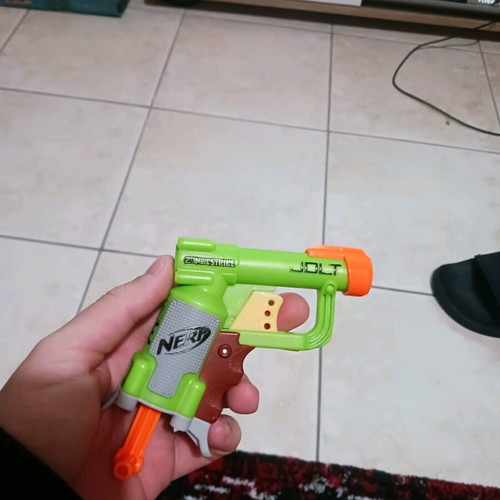 Nerf Jolt, Fortnite and Lawbringer used, excellent condition with darts
