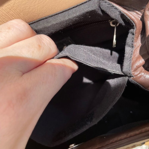 Radley leather handbag like new, brown and beige