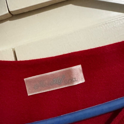 Women's blouse with Amore logo medium size like new, red