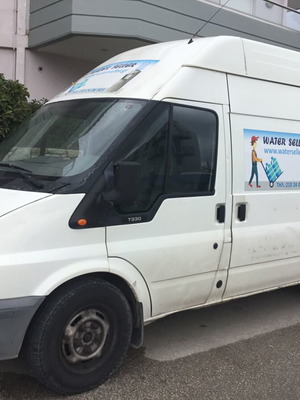 Ford Transit used, raised with new tires, two side doors