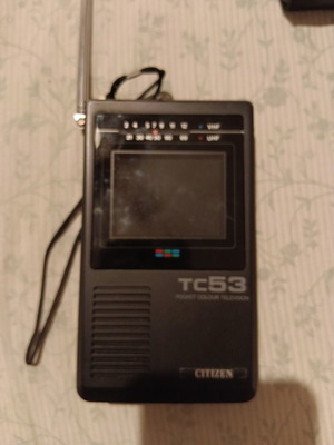 Vintage φορητή τηλεόραση Citizen TC53 με θήκη μεταχειρισμένη