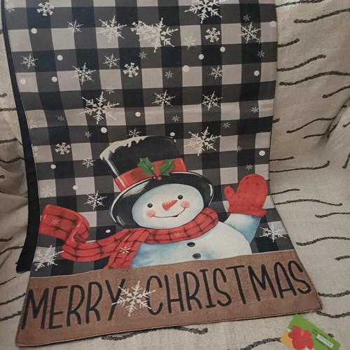 Christmas table runner new, size 45x170 cm, polycotton