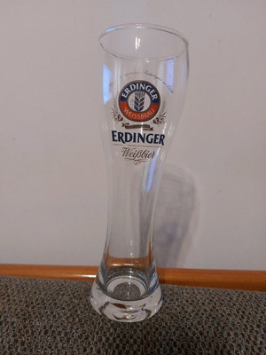 Erdinger beer glasses 300ml like new, set of 6