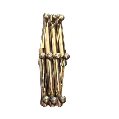 Brass wall-mounted folding hanger 10 positions used